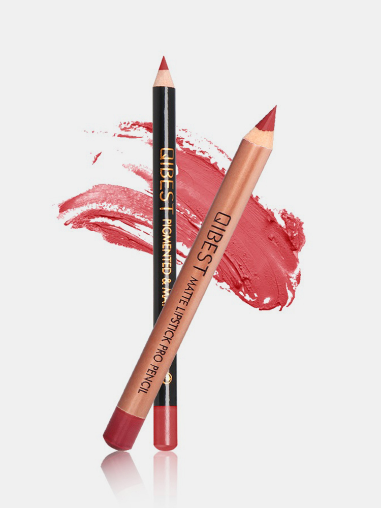 Bilde av 15 Colors Matte Lipstick Pen Lip Liner Set Waterproof Lip Pencil Long-Lasting Lip Makeup