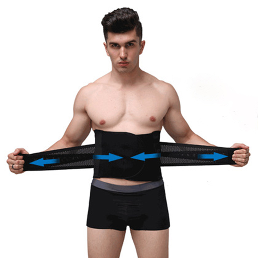 Newchic Elastischer Spandex Der Männer Justierbares Taillen-Trimmer Bauchmuskel-Rücken-Unterstützer-Hüftgurt