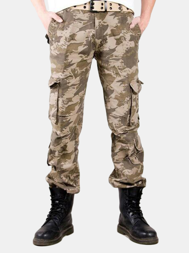 100% Baumwolle Multi-Pocket Outdoor Camouflage Hosen Large Size Overalls für Männer