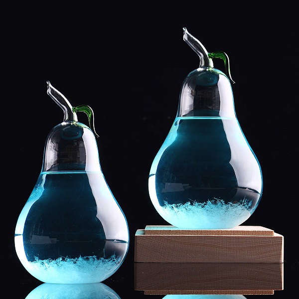 Creative Pear Shape Previsions meteorologiques Storm Glass Novel Home Decor
