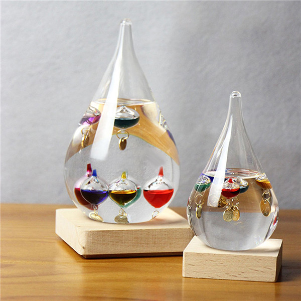 Galileo thermometre colore en verre cadeau de Noel