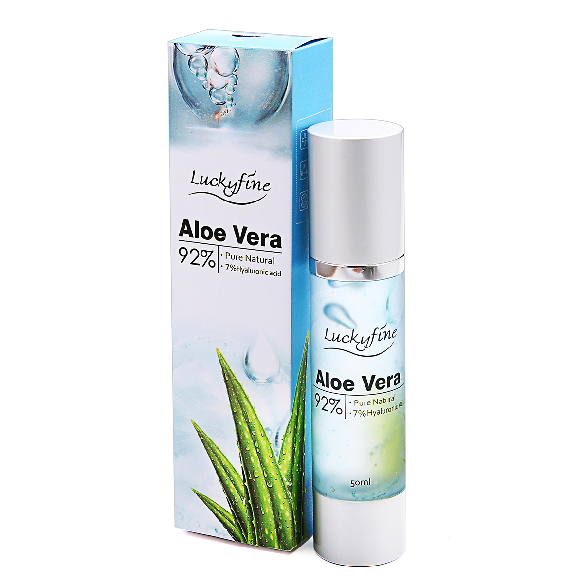 50 ml de creme a lacide hyaluronique gel aloe vera apaiser la peau seche reparation coups de soleil hydratant visage soins de la peau