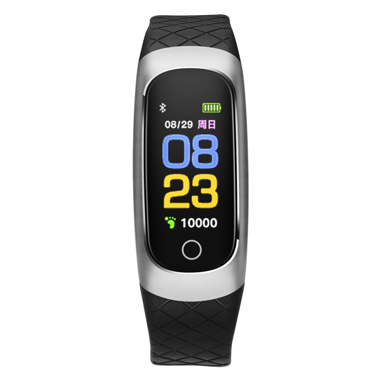 Fitness tracker podometre impermeable a l'eau Bluetooth Tracker Smart Sports Bracelet de surveillance de la frequence cardiaque