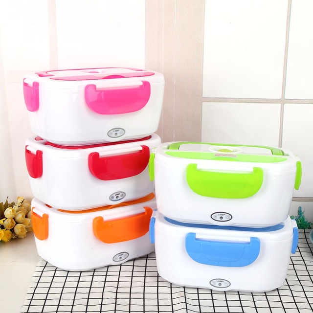 Bilde av 1.05L 12V Portable Car Electric Heating Insulation Lunch Bento Boxes Food Warmer Container