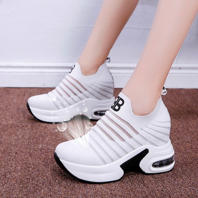 Season New Breathable Low To Help Hollow Skid Sneakers Wedges Comfortable Travel Casual Sandals Womens Shoes