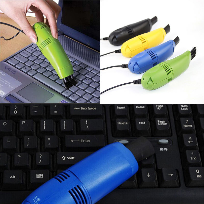 Informatique Astucieux Aspirateur Mini USB Keyboard Cleaner Kit de nettoyage de poussiere de brosse pour ordinateur portable