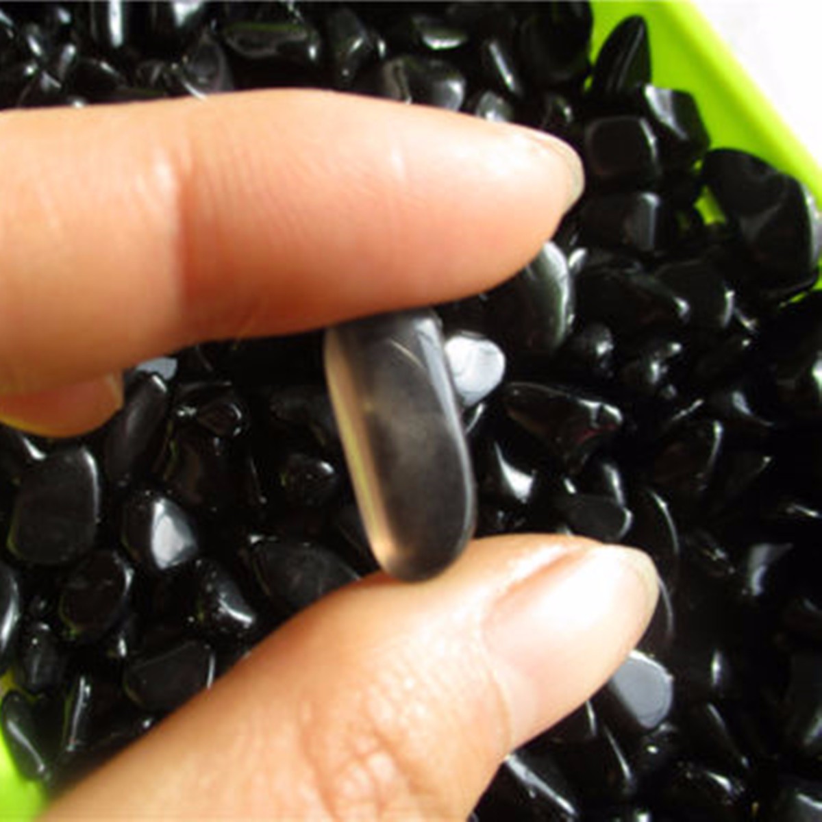 100g DIY Crystal Natural Black Obsidian Quartz Crystal Mini Stone