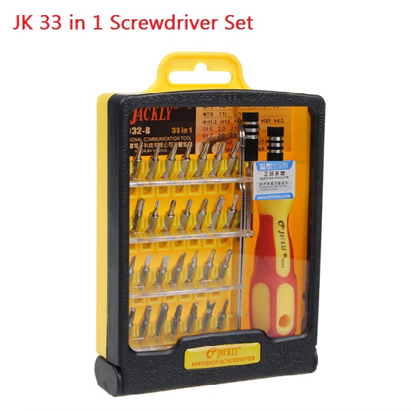 JK 6032-B 33 in 1 Kit de tournevis a precision magnetique Ensemble d'outils de reparation de menage et de reparation industrielle
