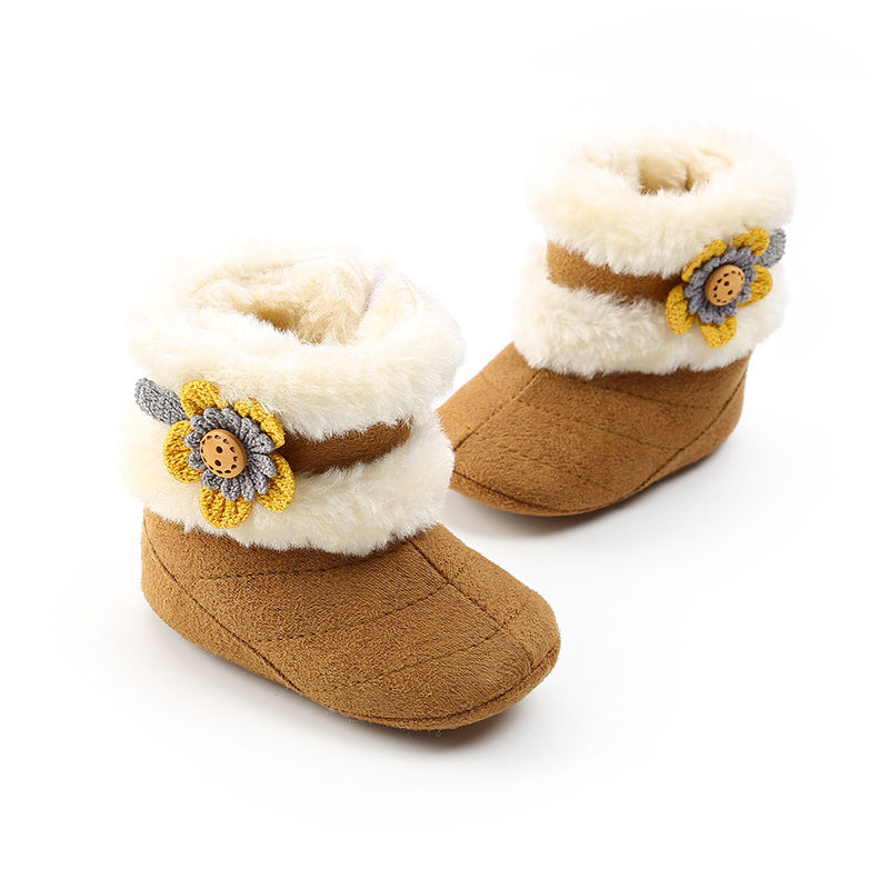 Polaire doux bebe chaud bottes chaussures d'hiver pour 0-12 mois