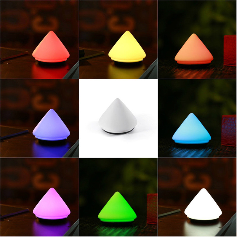 Atmosphere multifonctionnel Pat Lights Volcano Colorful Silicone Sensor Lights Colorful Night Light