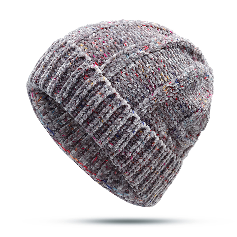 Chapeau de couleur unie hiver chaud pour femmes en plein air, achat occasionnel