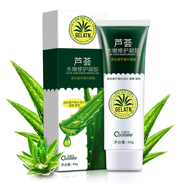Coolsee Aloe Vera Gel Soin apaisant pour la peau Retirer la creme hydratante hydratante pour l'acne