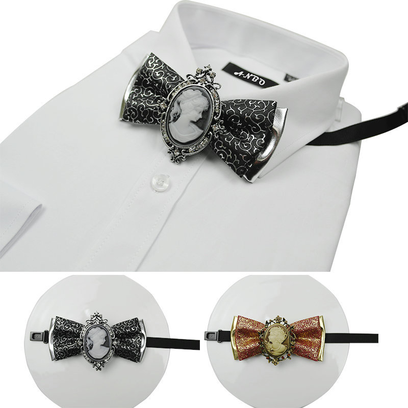 Vintage Bow Tie Impression en cuir alliage Owl femmes Avatar Bow Bolo Tie Bijoux Lurxury pour hommes