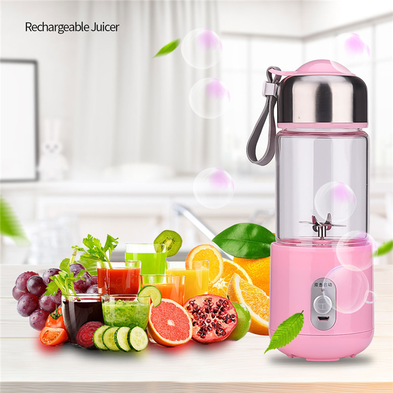 Portable Blender Smoothie Blender USB Coupe-presse-agrumes Coupe-fruits 17 oz Coupe amovible