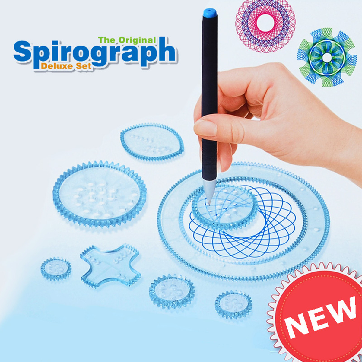 Spirograph dessin jouets Set dessin creatif spirale Design etudiants dessin ensemble apprentissage Art