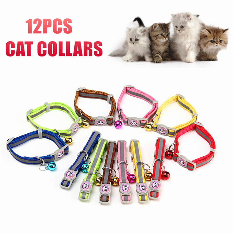 Collier de securite pour chat Pet Pet 12Pcs / Lot avec collier de chien retractable
