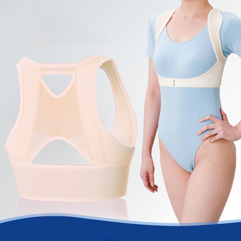 Verstellbarer Haltungskorrekturgürtel Damen Brust Rückenstützgürtel Anti-Buckel-Schönheitskiste Korsett