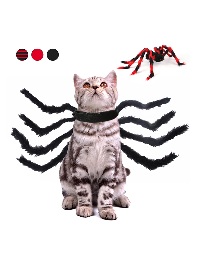 Haustier Halloween Spider Chest Back Kreative Katze Hund Small Dog Spider Transformation Kostüm