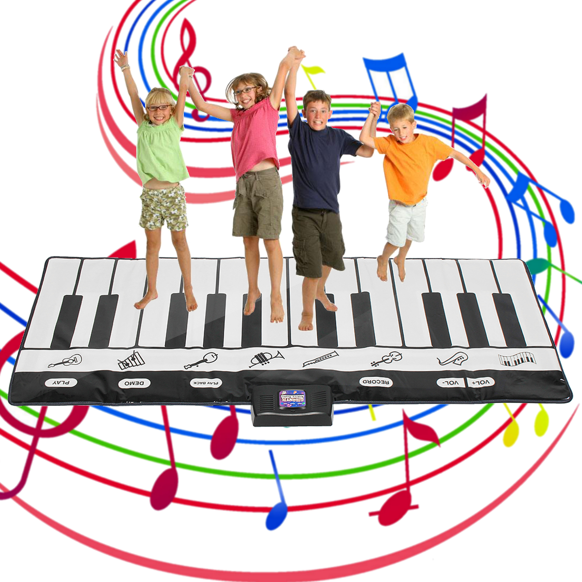 Jouer au sol piano Kid Stepping Toys clavier electronique Giant Mat Dance Exercice