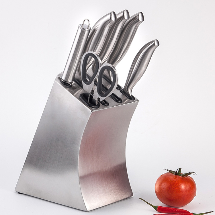 Porte-couteau de cuisine en acier inoxydable support de bloc de support d'outil de support de stockage multifonctionnel