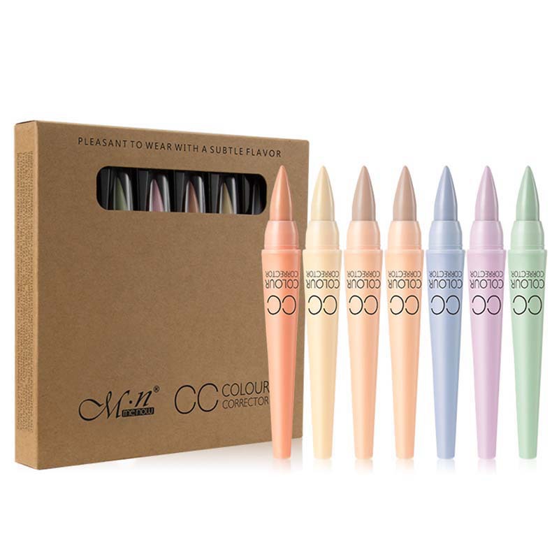 6 couleurs Mini crayon anti cernes Set Contour Visage Hydratant Correcteur Corriger la peau Maquillage de visage