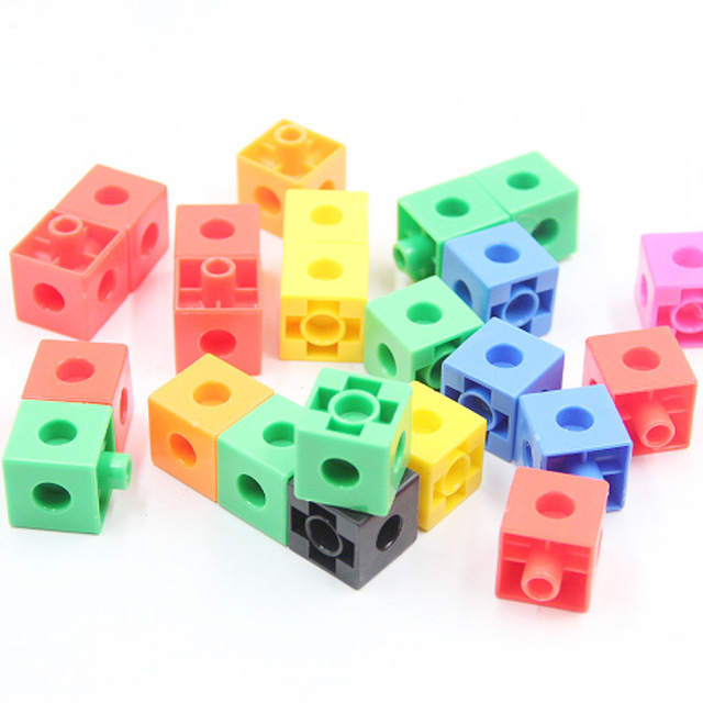 Education precoce Blocs de construction Puzzle Jouets pour enfants Blocs de construction en plastique Orthographe Assembler des blocs de construction Intelligence Boite de connexion 450g