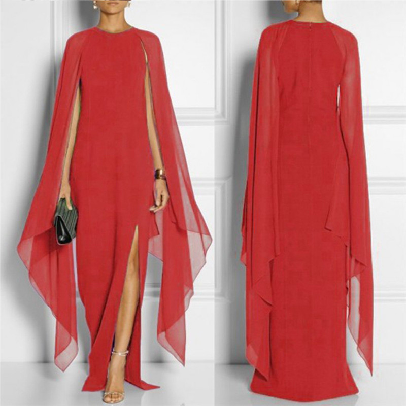 Robe en mousseline de soie pour femmes Atmosphere Robe irreguliere