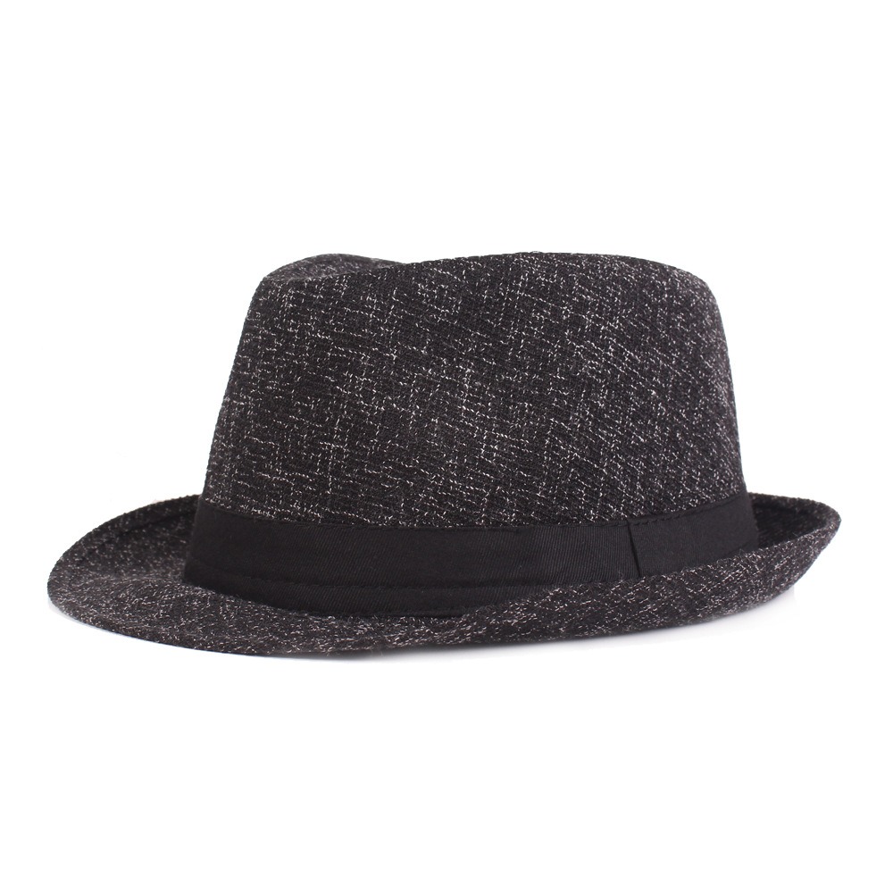 Unisexe Vintage Haut Chapeaux Classique Stripe Chapeau melon Chapeau Casual Coton Chapeaux Skinny Brim Caps