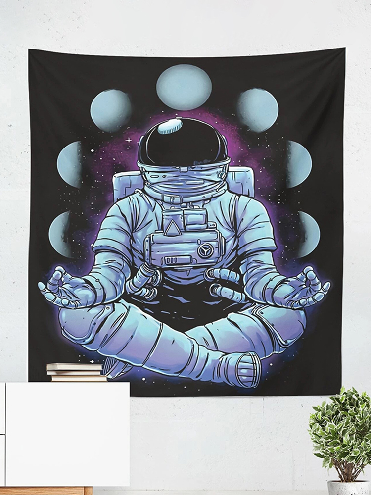 Astronaut Tapisserie Raum Mondphase hängenden Stoff Wohnzimmer Hintergrund Stoff Home Vorhang Tapisserie Wandteppich