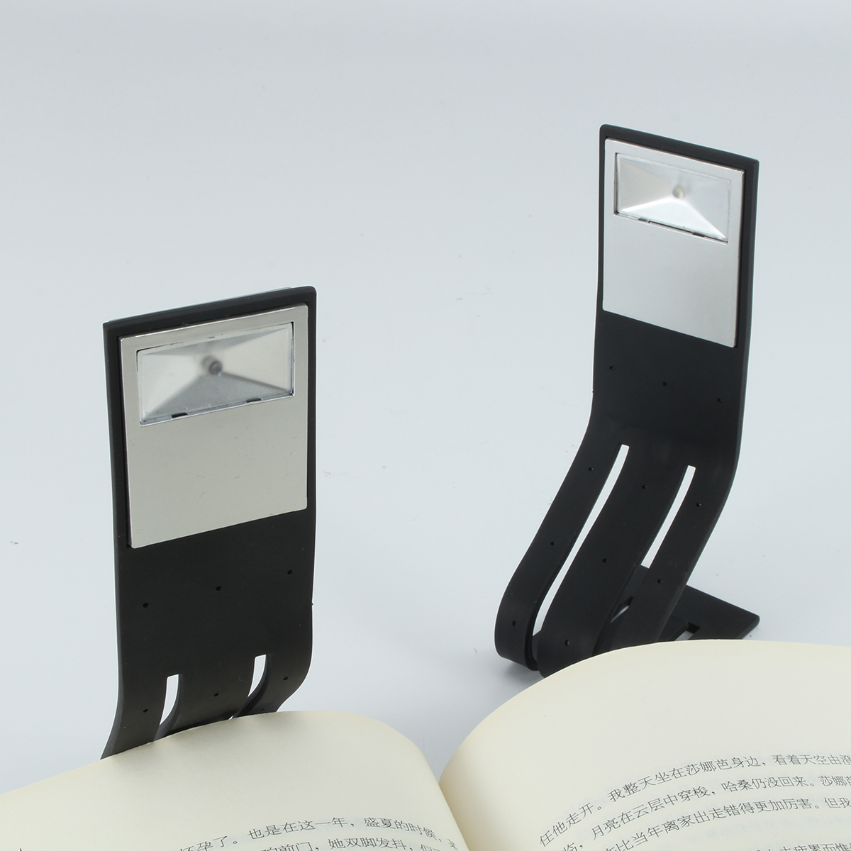 Clip LED sur lampe de lecture de lumiere de voyage de lit de livre flexible