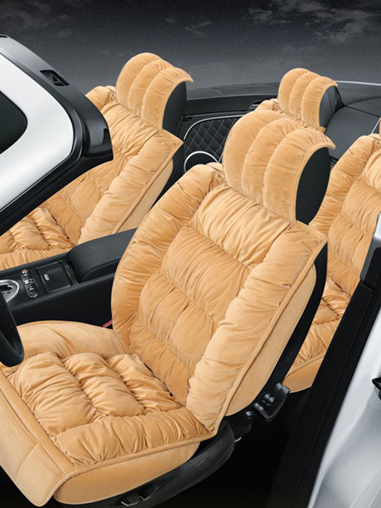 Bilde av Universal Size Plush Car Seat Cover Set for 5 Seats Car Soft Cushion Car Front Back Seat