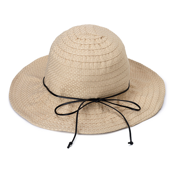 Casquette seau pliable de couleur unie de coton pour femmes Vogue parasol vacances chapeau de pecheur de bord de mer