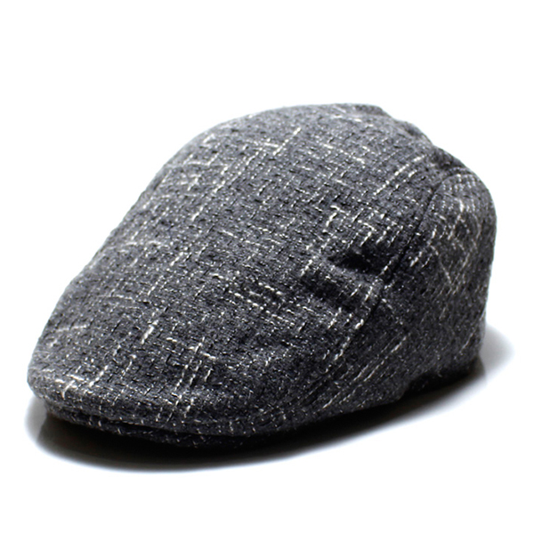 Chapeau de beret de coton de style britannique pour hommes occasionnel parasol chaud chapeau casquette gavroche avant