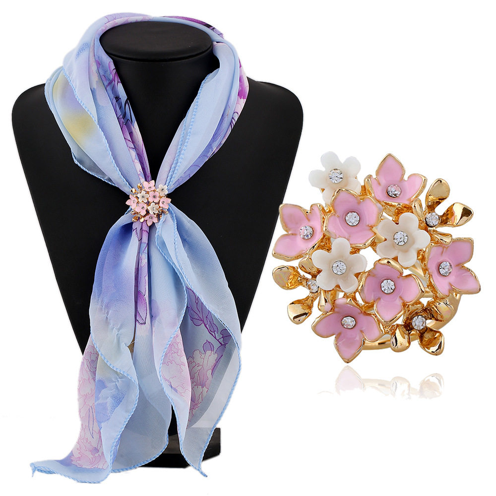 Accessoires de vetements de boucle d'echarpe de fleur de mode utile le meilleur cadeau de bijoux pour elle