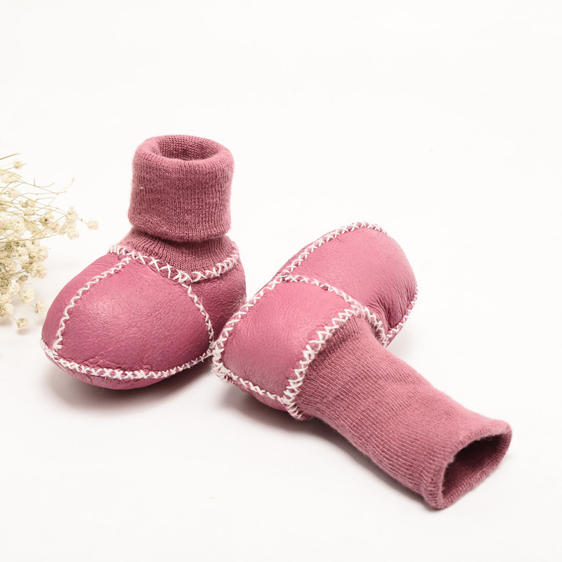 Bottes d'hiver garcons chauds elastiques bebe filles pour 6-24 mois