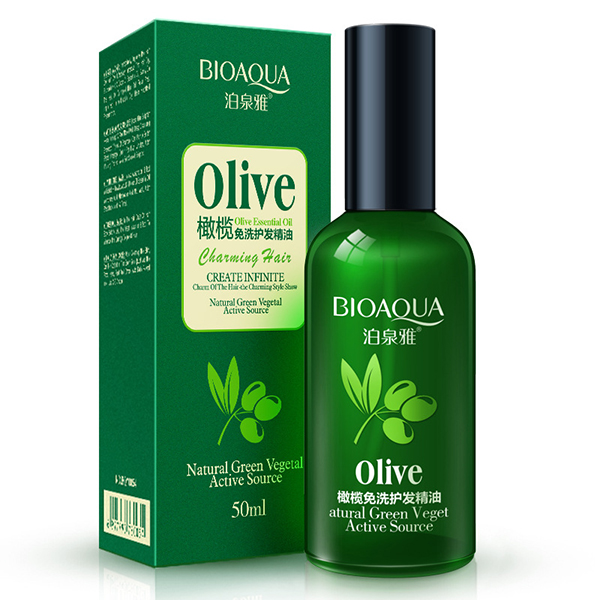 BIOAQUA huile essentielle de cheveux dolive pour le soin sec de soin de cheveux 50ml