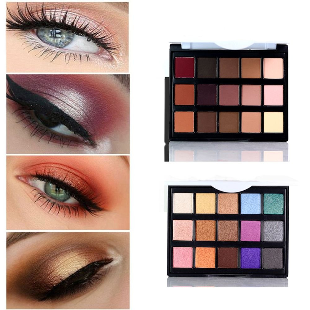 Popfeel Eyeshadow Maquillage Palette Maquillage des yeux naturels Light Eye Shadow Shimmer Matte Set d
