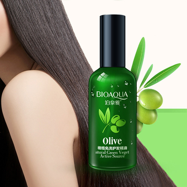 BIOAQUA huile essentielle de cheveux d'olive pour le soin sec de soin de cheveux 50ml