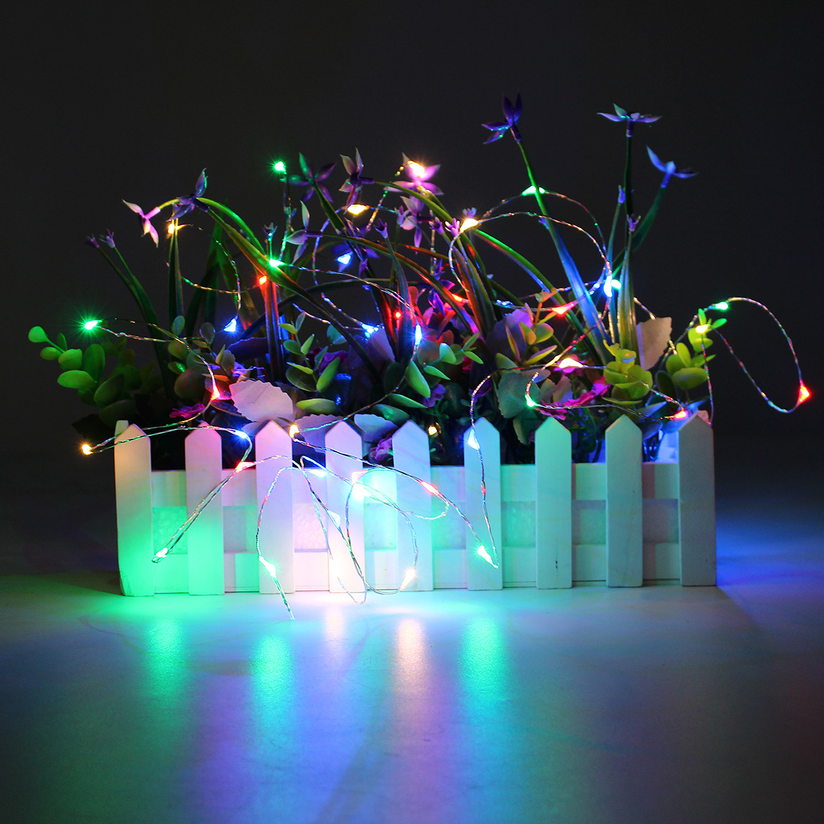 5M Guirlande Lumineuse Argentee Flexible avec 50 LED Alimentee par USB Decoration Noel Fete Mariage Maison