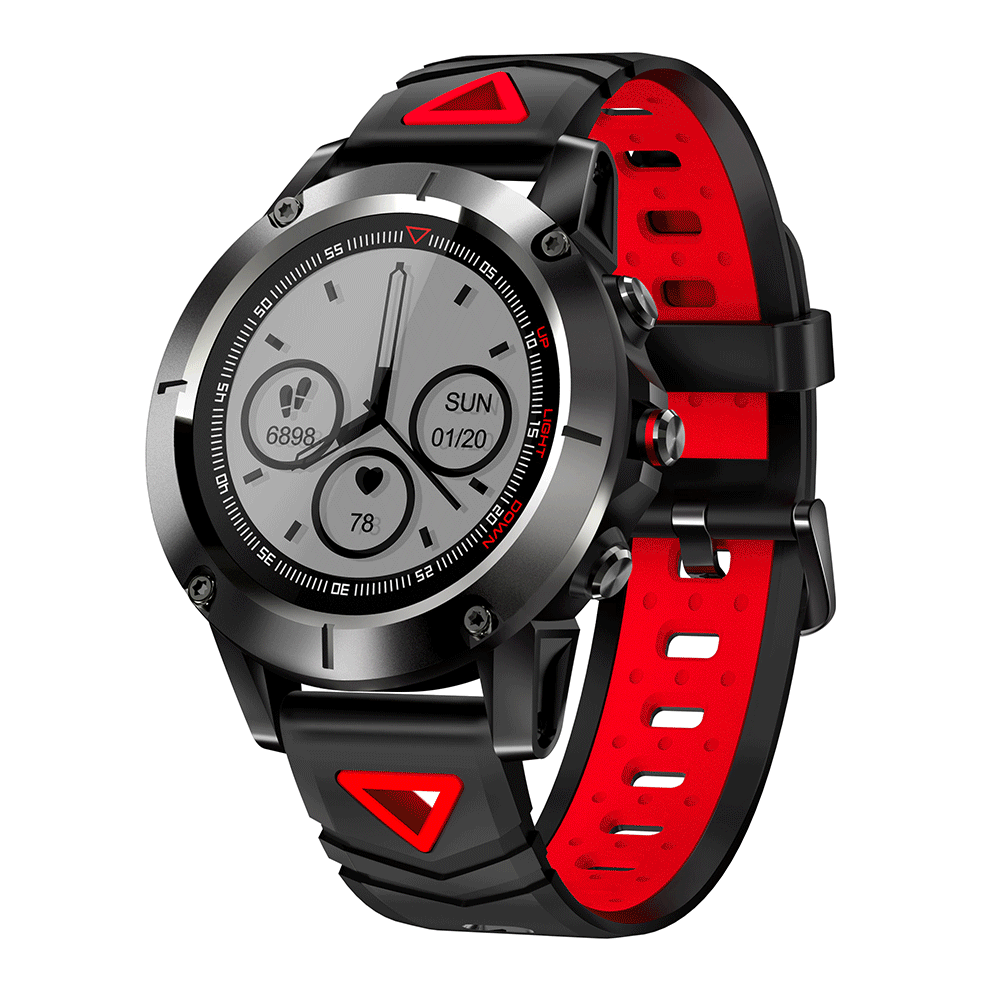 Sport Watch GPS Smart Watch Tensiometre Oxygene Moniteur de frequence cardiaque Montre Compas