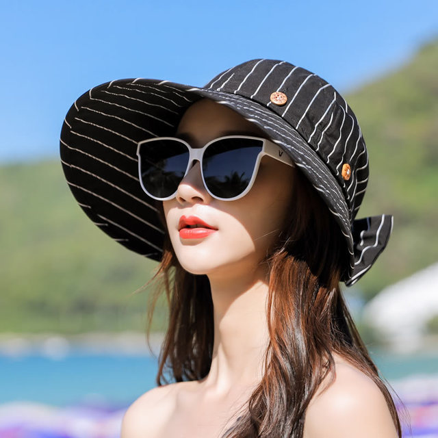 Chapeau de saison femme chapeau haut de forme coreen en plein air chapeau de soleil chapeau dequitation visiere dames chapeau de soleil haut vide