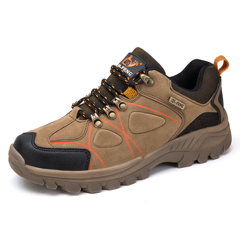 Sneakers da trekking casual da esterno indossabili in pelle scamosciata antiscivolo da uomo