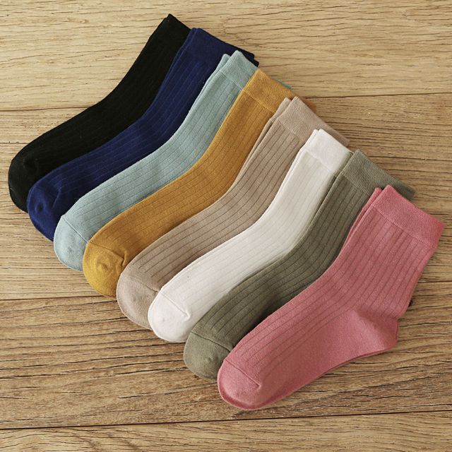 Neues Produkt Pumping Socks japanische wilde Farbe in den Tube Socken Cotton Fashion Socks Damen