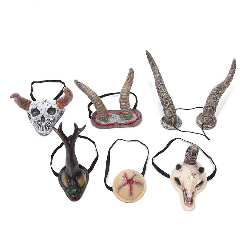 Coiffure pour les animaux Halloween Accessoires Cosplay Atmosphere Decore Corne effrayant Cosplay Fournitures