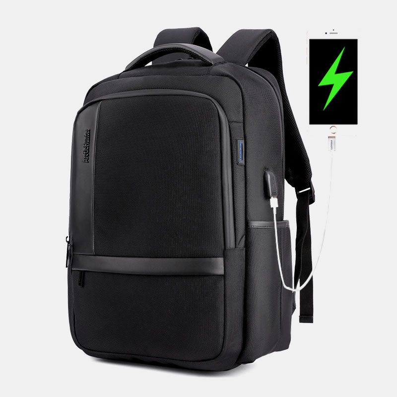 Diebstahlsicherer Rucksack mit USB-Ladeanschluss Lässige Reisetasche für Männer