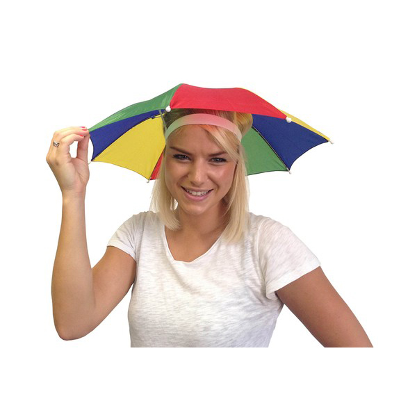 Foldable Rainbow Umbrella Sun Cap Golf Travel Camping Fishing Hunting ...