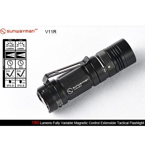 

Sunwayman V11R XM-L2 Magnetic Control Tactical LED Flashlight