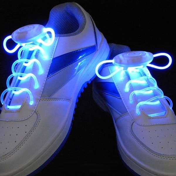 Light Up LED Neon Shoe Laces Party Disco Shoe Laces