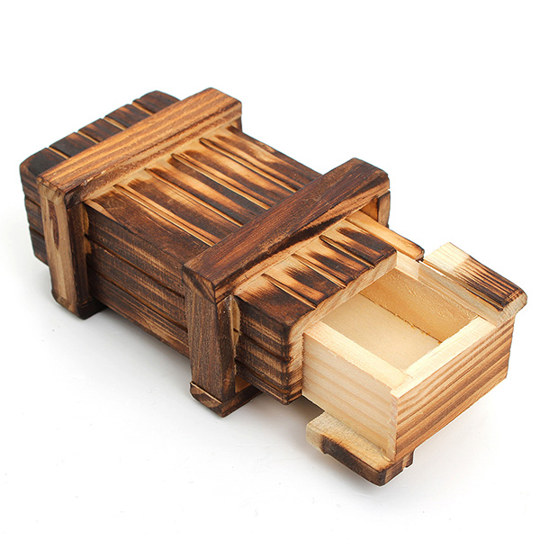 Mini Compartment Wooden Secret Toy Magic Puzzle Box - US$3.99
