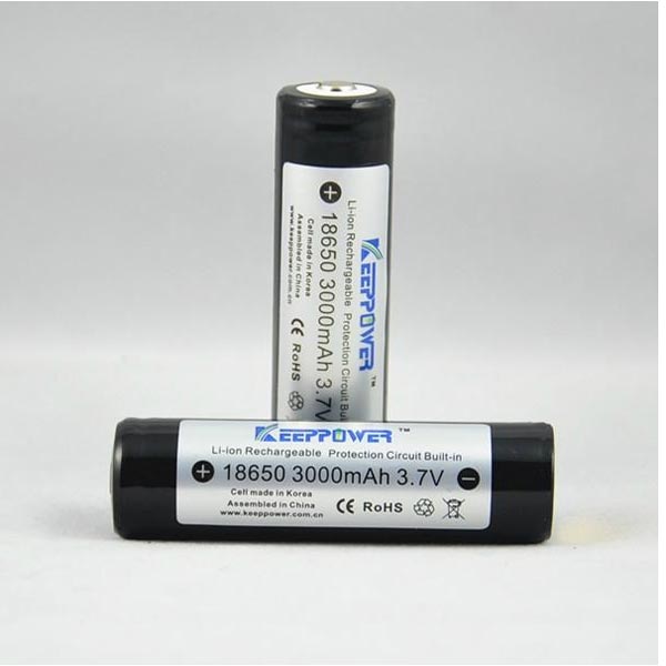 

KeepPower 18650 3000mAh 3.7v Protected Rechargeable Li-Ion Battery